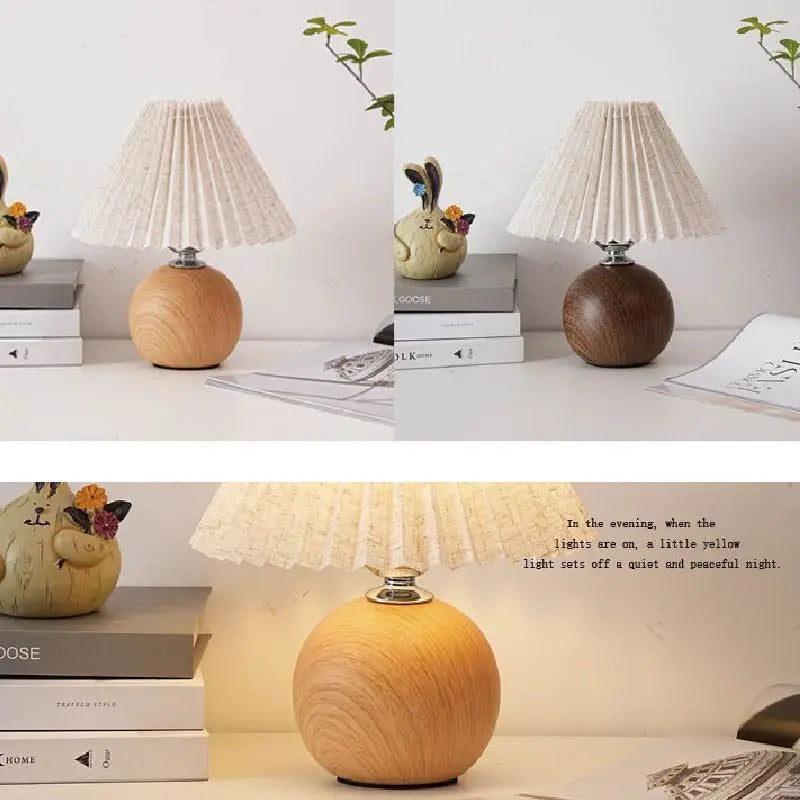 Ceramic Pleated Table Lamp