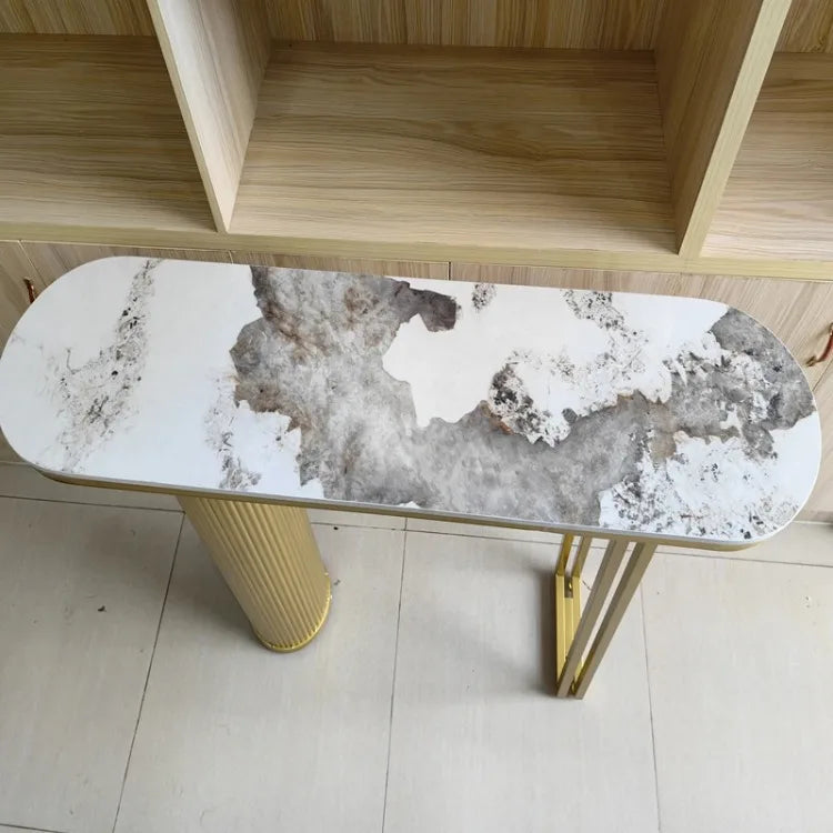 Light Luxury Slate Entrance Console Table
