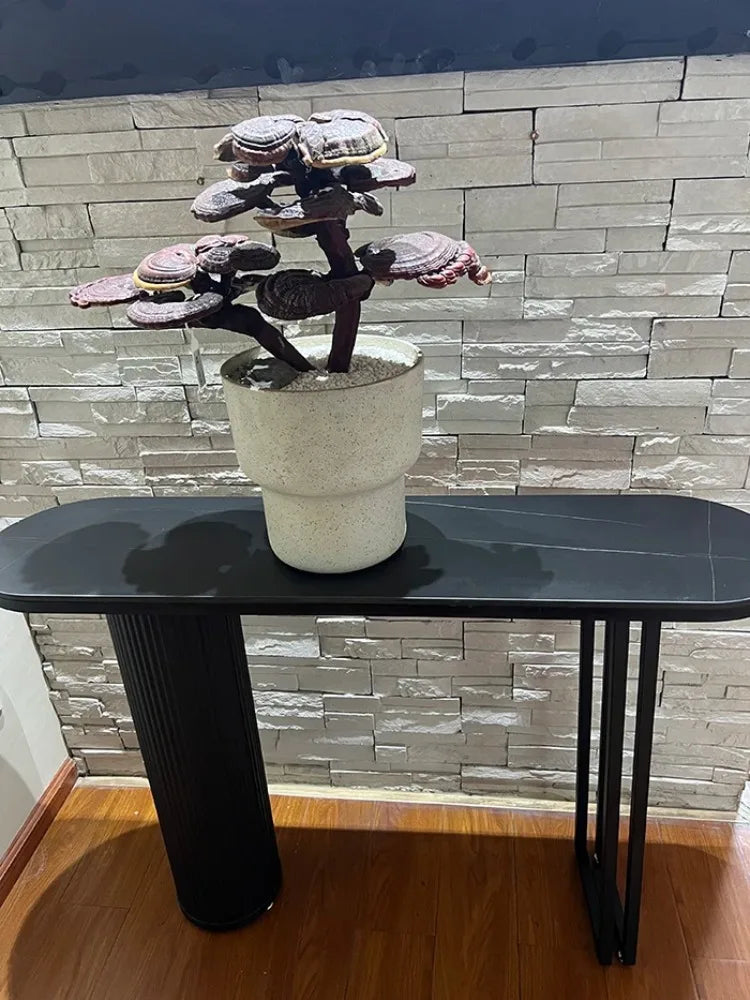 Light Luxury Slate Entrance Console Table
