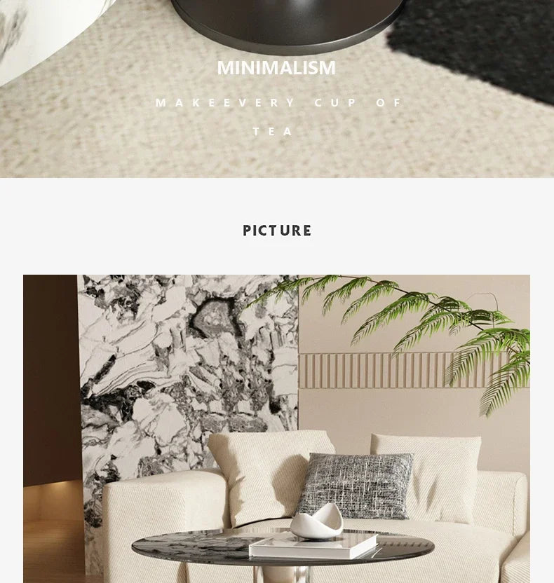 Glass Sofa Round Coffee Table
