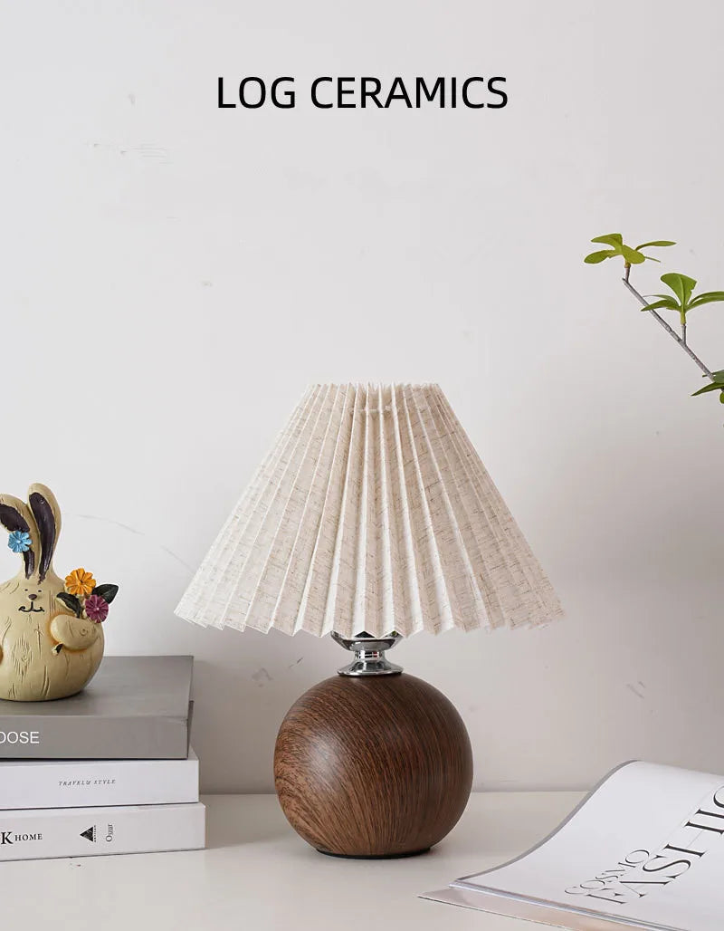 Ceramic Pleated Table Lamp