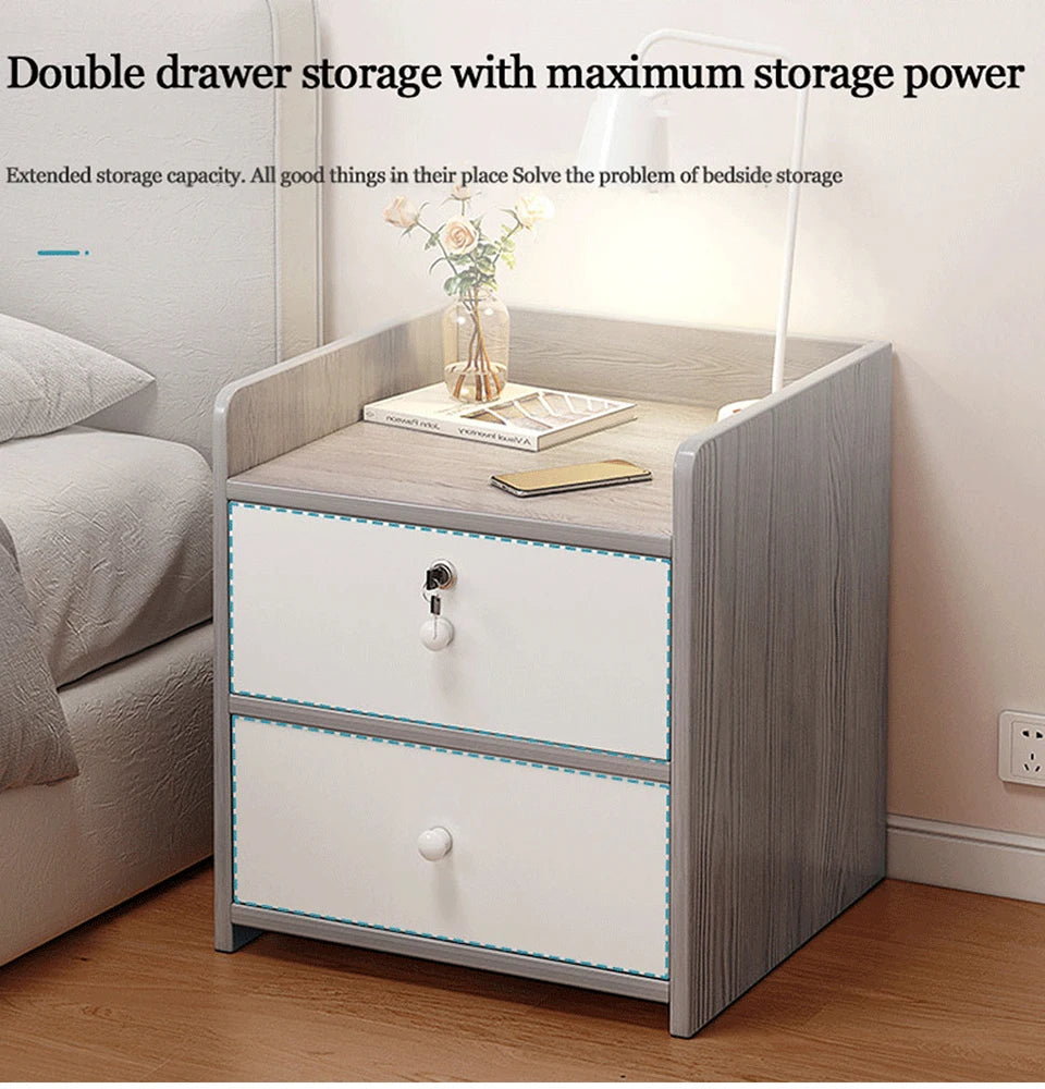 Modern Simple Nordic Bedside Table Drawer