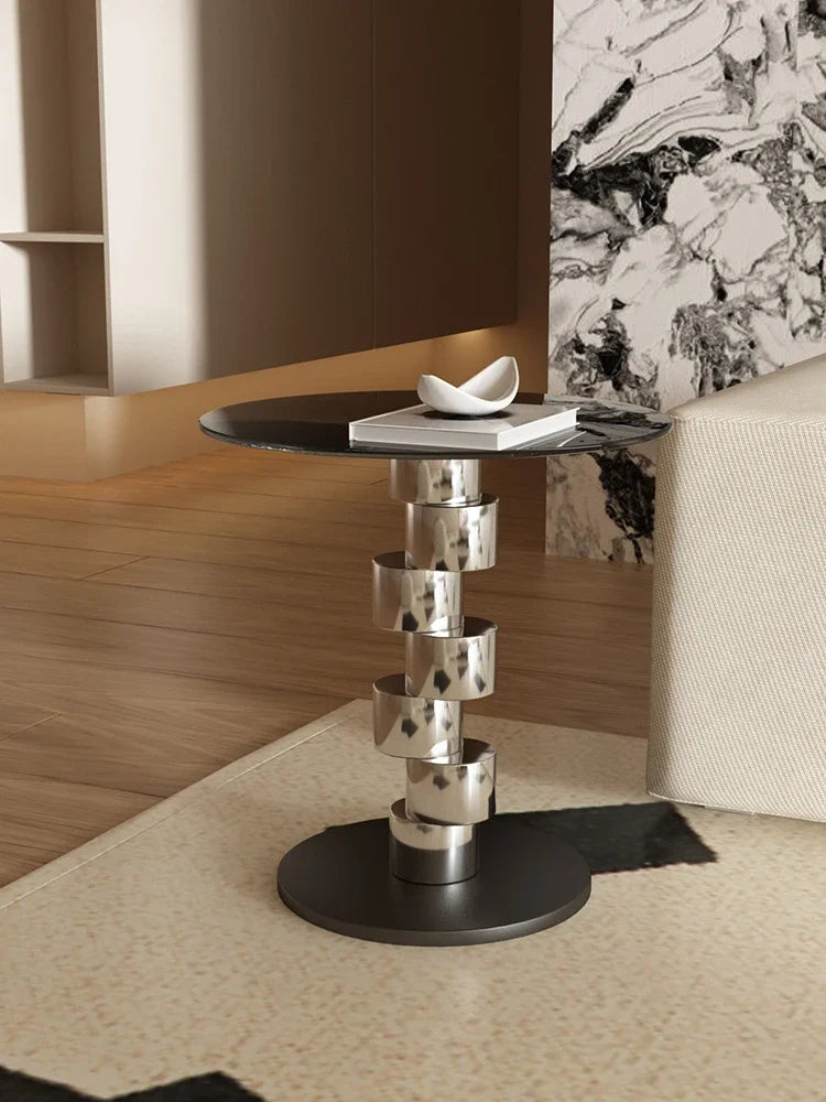Glass Sofa Round Coffee Table