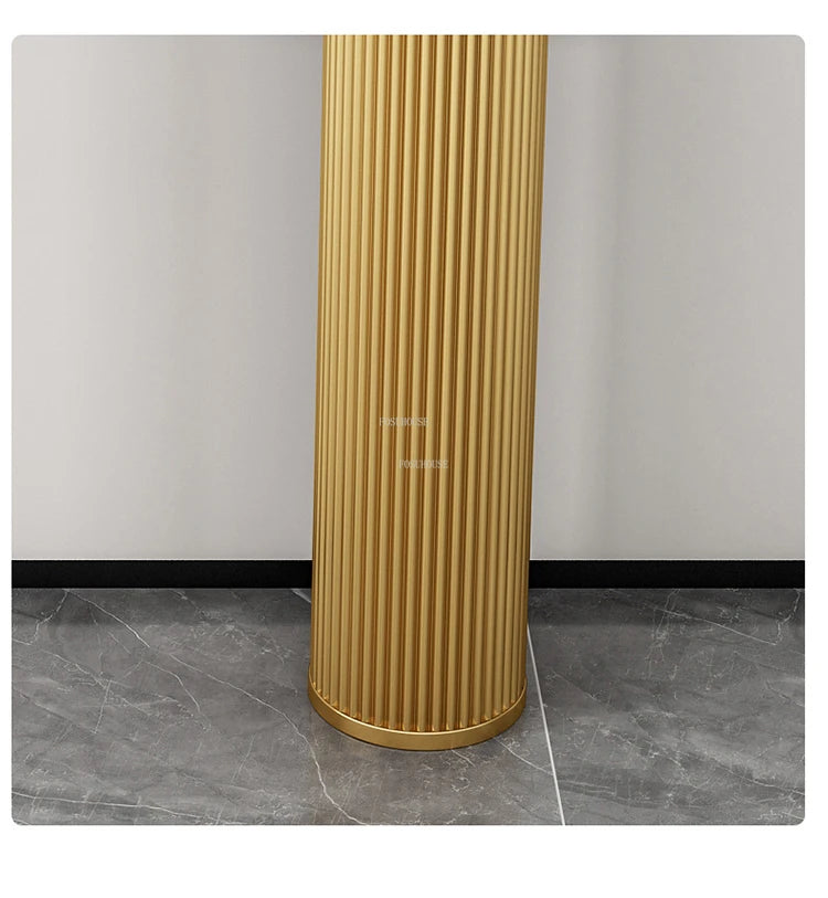 Light Luxury Slate Entrance Console Table