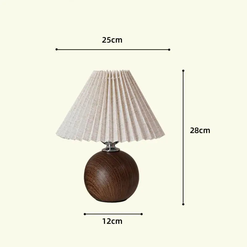 Ceramic Pleated Table Lamp
