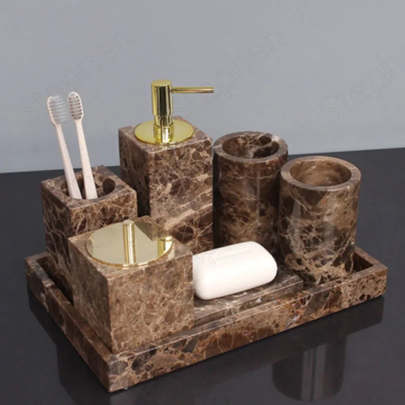 Natural Marble Bathroom Accessories