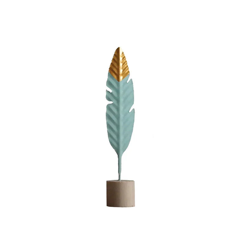 Modern Feather Wooden Decorations