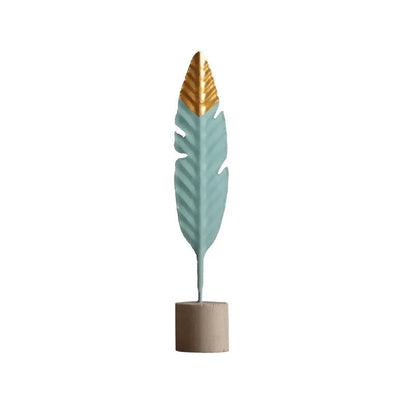 Modern Feather Wooden Decorations