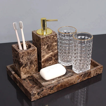 Natural Marble Bathroom Accessories