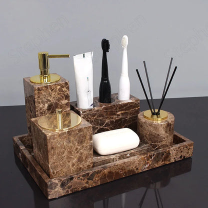 Natural Marble Bathroom Accessories