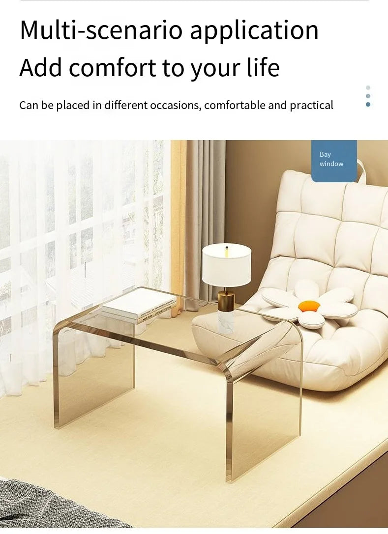 Simple and Light Luxury Acrylic Sofa Side Table