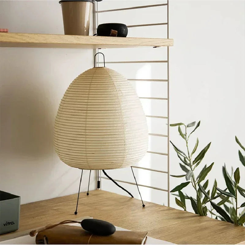 Japanese Style Rice Paper Led Table Lamp