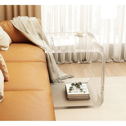 Simple and Light Luxury Acrylic Sofa Side Table