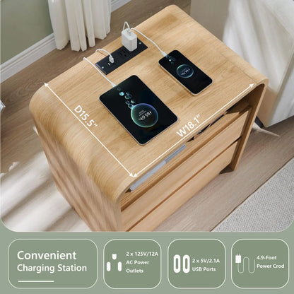 Tall Modern Nightstand