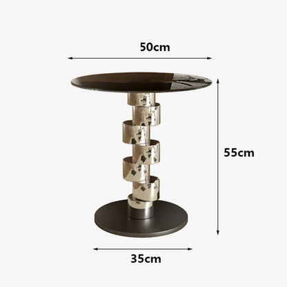 Glass Sofa Round Coffee Table