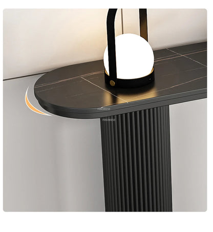 Light Luxury Slate Entrance Console Table