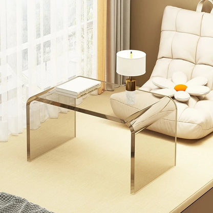 Simple and Light Luxury Acrylic Sofa Side Table