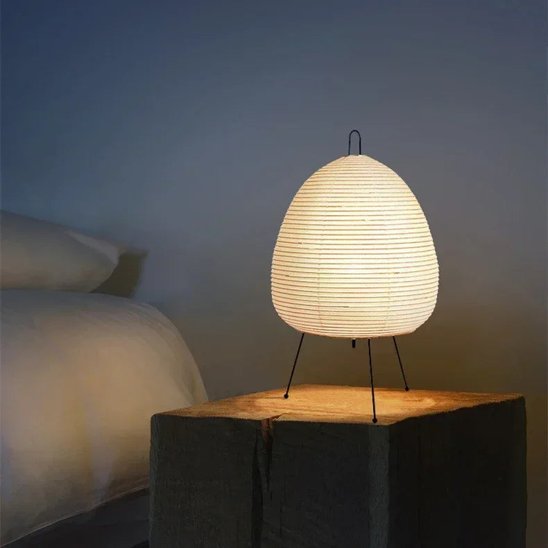 Japanese Style Rice Paper Led Table Lamp