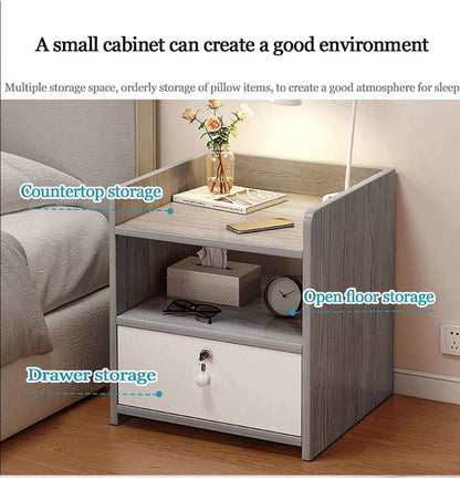 Modern Simple Nordic Bedside Table Drawer