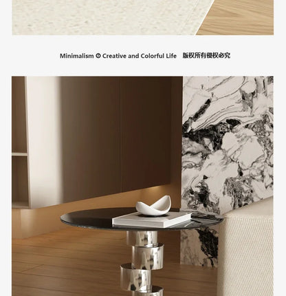 Glass Sofa Round Coffee Table