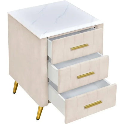 Nightstand with Drawers Set