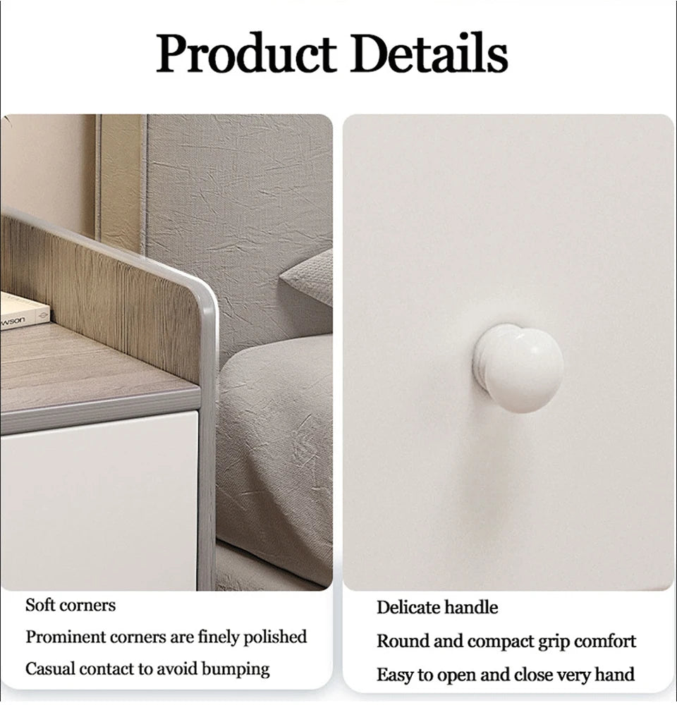 Modern Simple Nordic Bedside Table Drawer