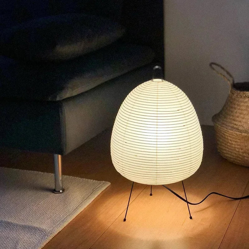 Japanese Style Rice Paper Led Table Lamp