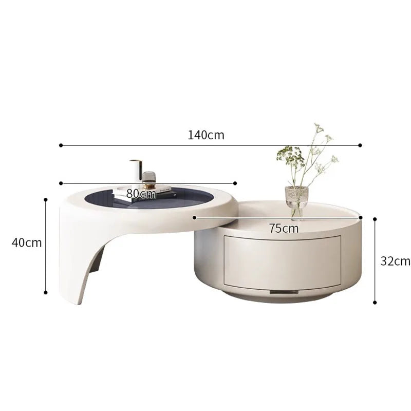 Storage White Coffee Tables