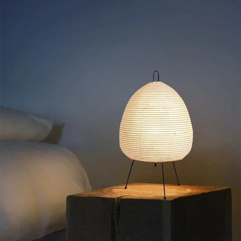 Japanese Style Rice Paper Led Table Lamp