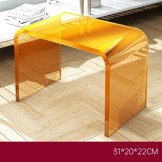 Simple and Light Luxury Acrylic Sofa Side Table