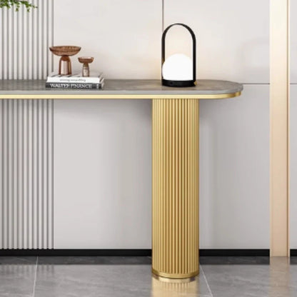 Light Luxury Slate Entrance Console Table