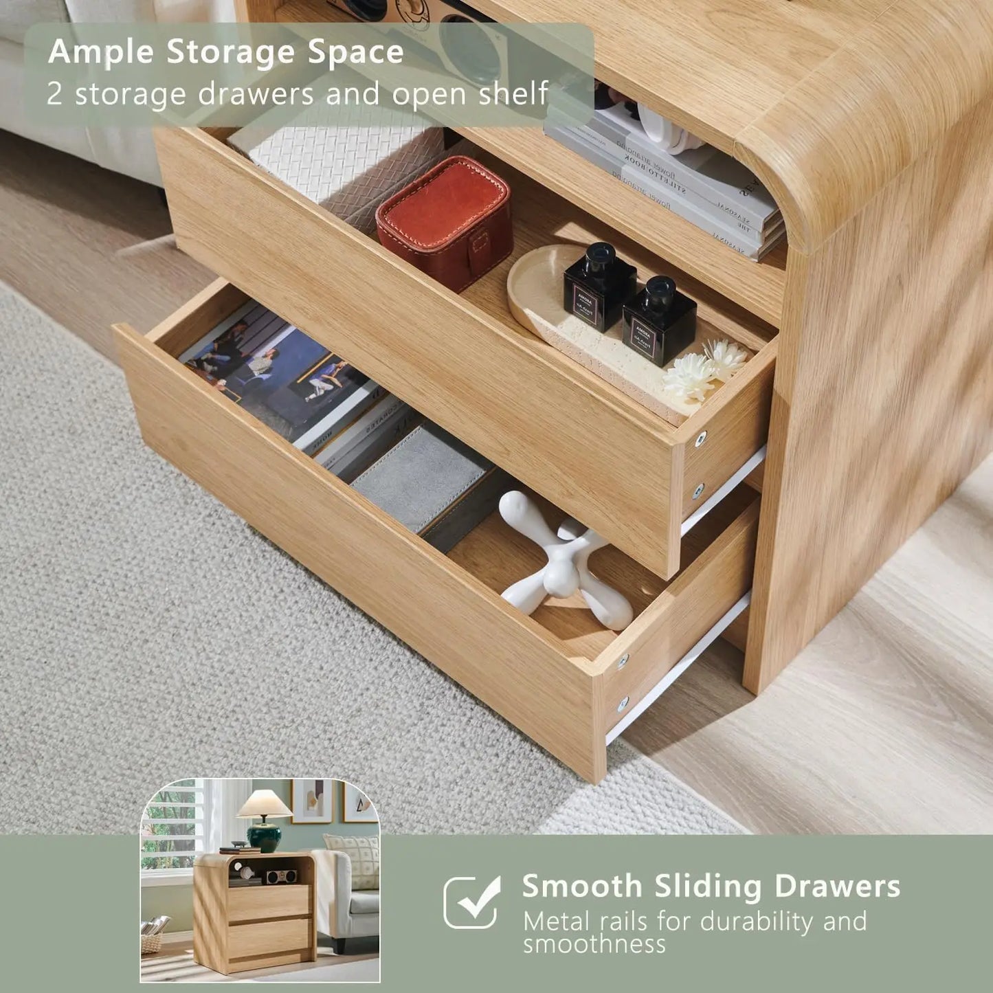 Tall Modern Nightstand
