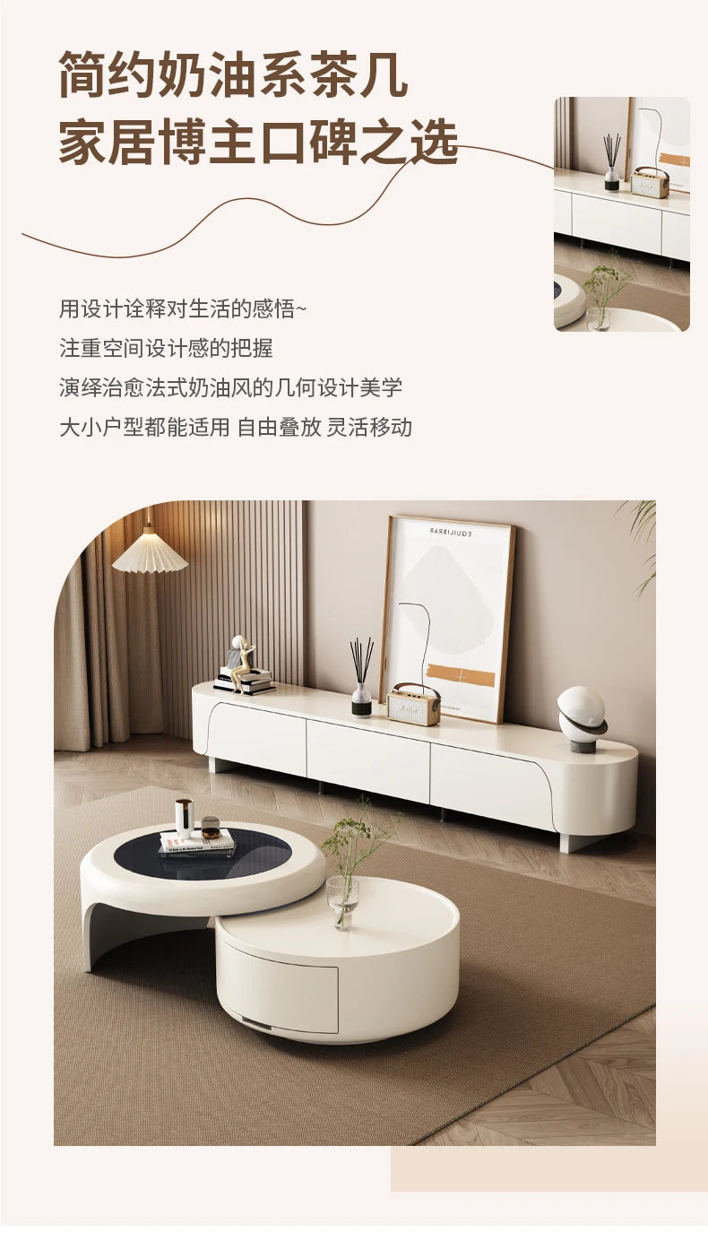 Storage White Coffee Tables