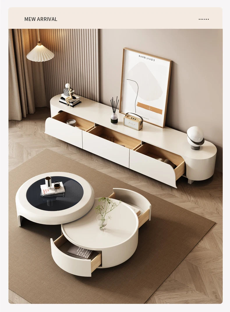 Storage White Coffee Tables