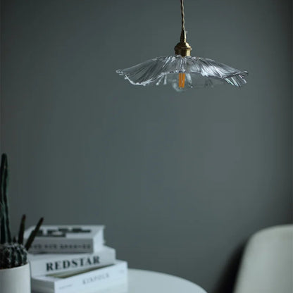 Modern Pendant Lights Flower Glass Hanging Lamps